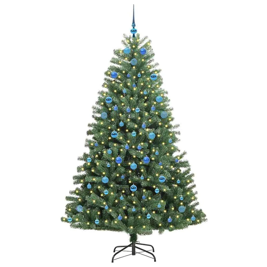 Sapin de Noël Artificiel à Branches Articulées Vert 210 cm - 3