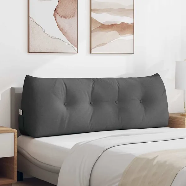 Coussin de Dos Gris foncé 140 x 24 x 50 cm tissu