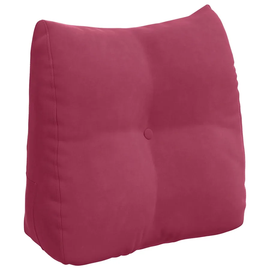 Coussin de Dos Bordeaux 45 x 24 x 50 cm Velours - 2