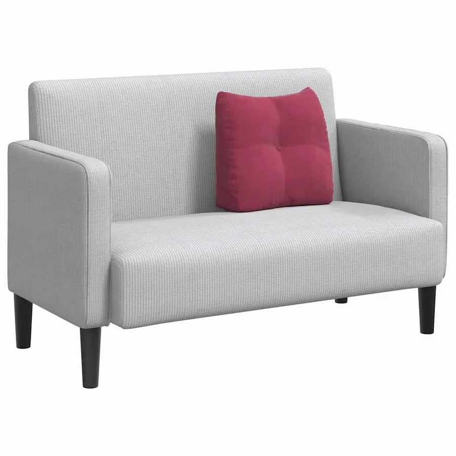 Coussin de Dos Bordeaux 45 x 24 x 50 cm Velours - 3