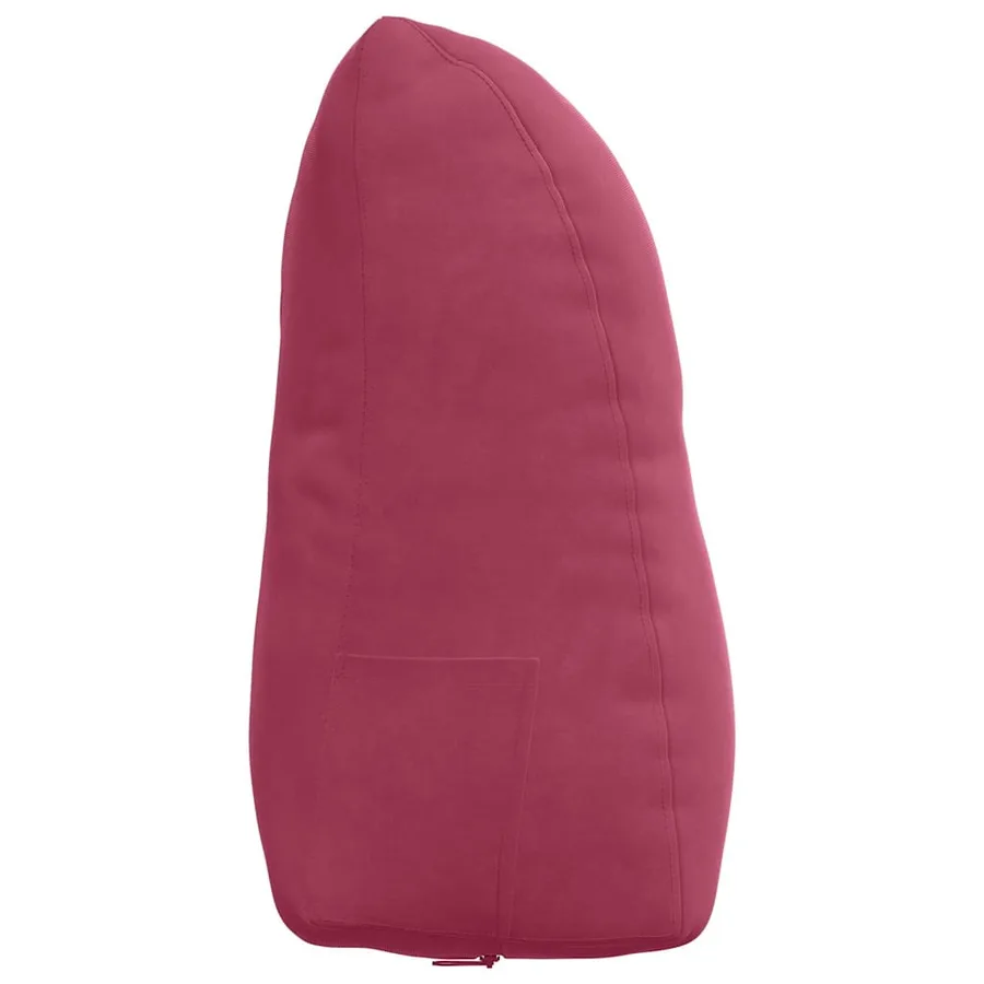 Coussin de Dos Bordeaux 45 x 24 x 50 cm Velours - 7