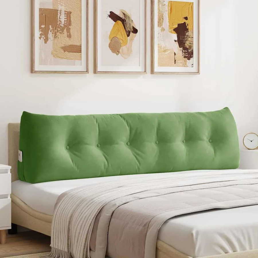 Coussin de Dos Vert clair 180 x 24 x 50 cm Velours