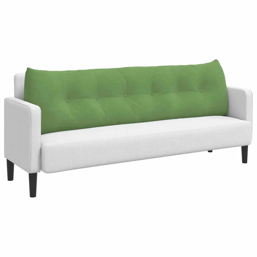 Coussin de Dos Vert clair 180 x 24 x 50 cm Velours - 3