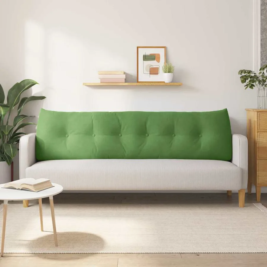 Coussin de Dos Vert clair 180 x 24 x 50 cm Velours - 4