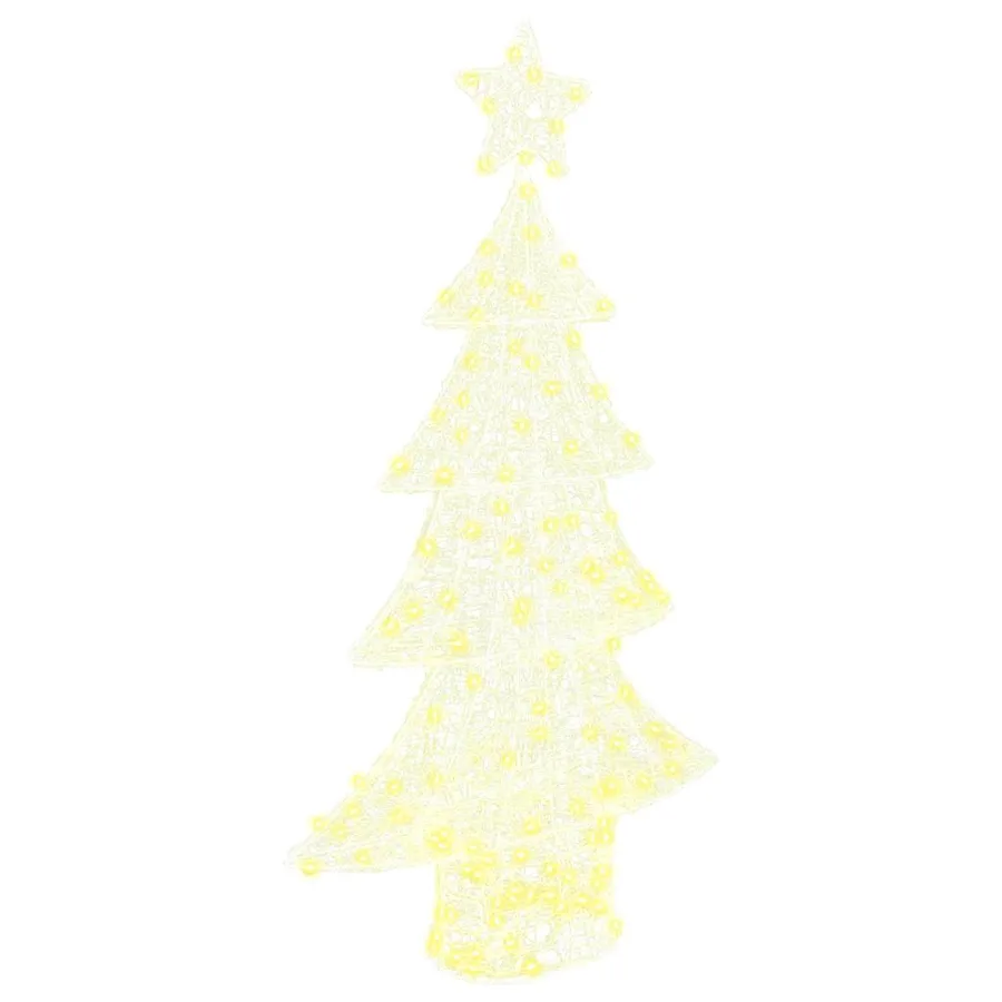 Sapin de Noël avec 160 LED Blanc chaud 150 cm Acrylique - 2