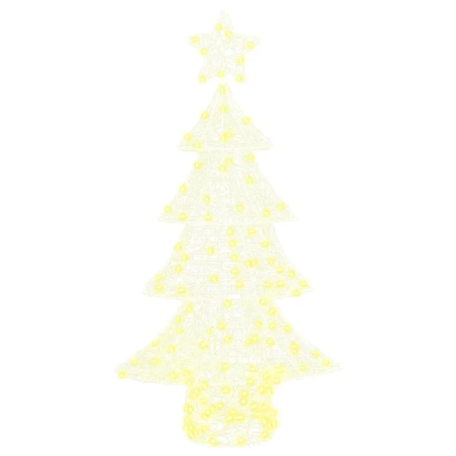 Sapin de Noël avec 160 LED Blanc chaud 150 cm Acrylique - 4