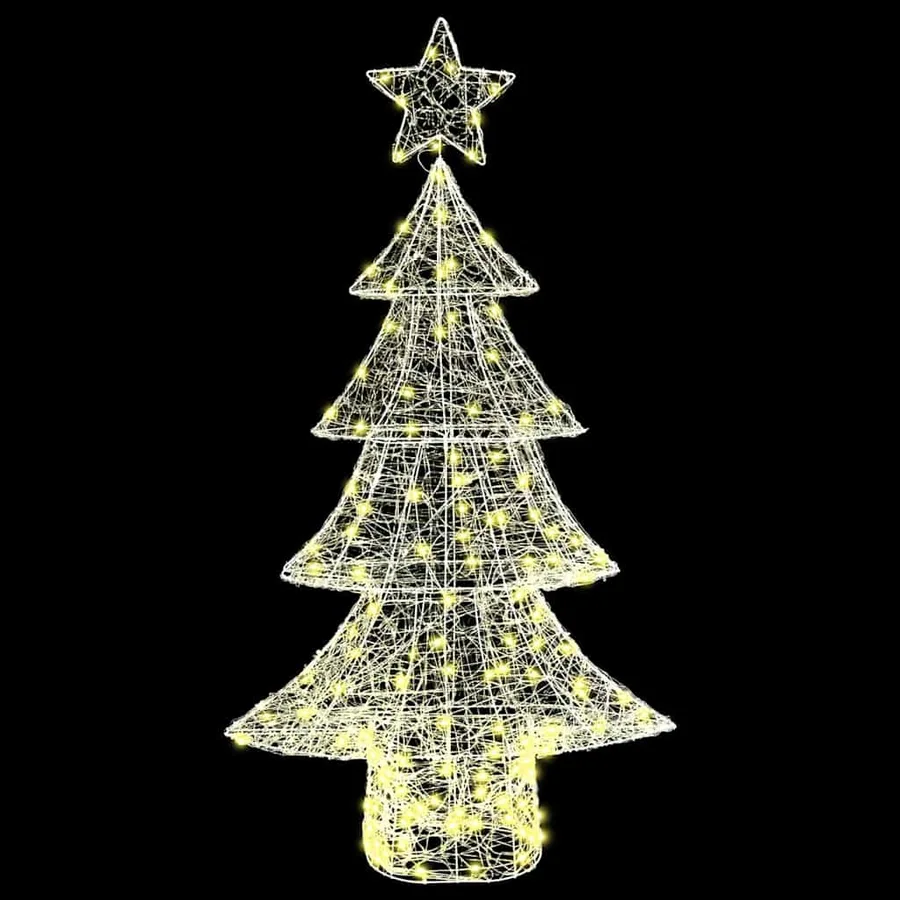 Sapin de Noël avec 160 LED Blanc chaud 150 cm Acrylique - 5
