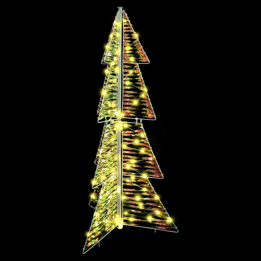 Sapin de Noël avec 100 LED Blanc chaud 120 cm PET - 5