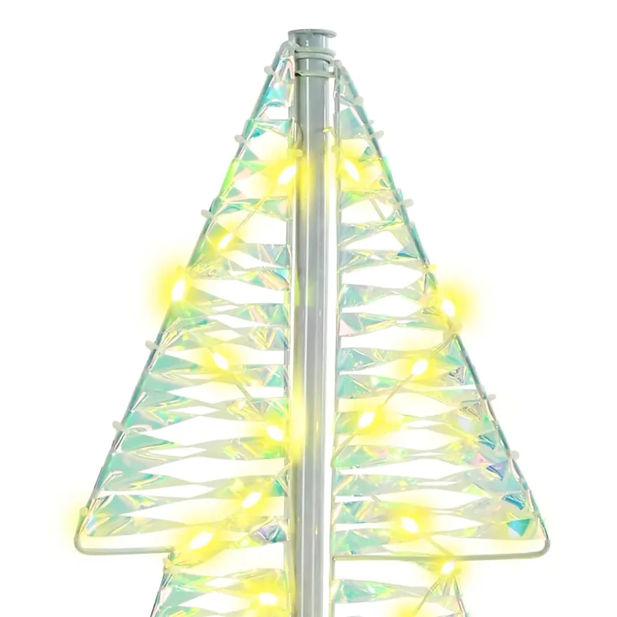 Sapin de Noël avec 100 LED Blanc chaud 120 cm PET - 6