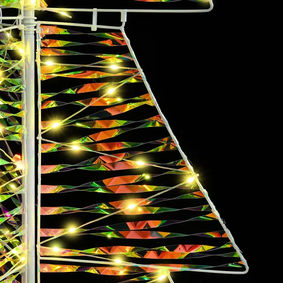 Sapin de Noël avec 100 LED Blanc chaud 120 cm PET - 7