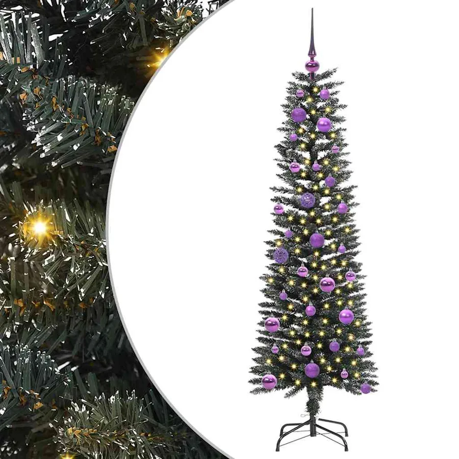 Sapin de Noël artificiel Vert 150 cm PVC, plastique et acier - 2