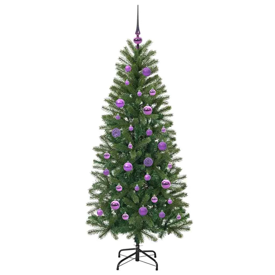 Sapin de Noël artificiel avec 150 LED Vert 150 cm PE et PVC - 4