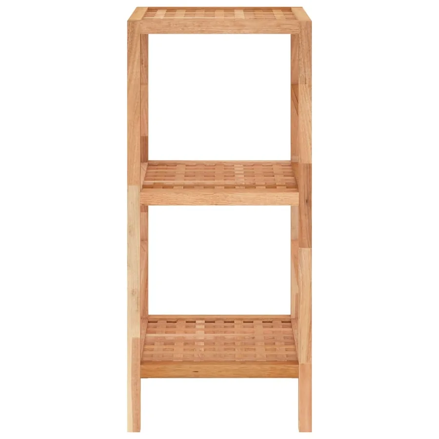 Étagère de salle de bain 35,5x35,5x79 cm Bois massif de noyer - 3
