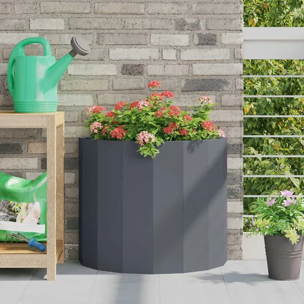 Jardinière Anthracite 60 x 30 x 50 cm Acier