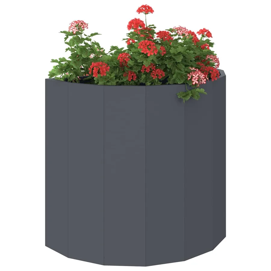 Jardinière Anthracite 60 x 30 x 50 cm Acier - 3
