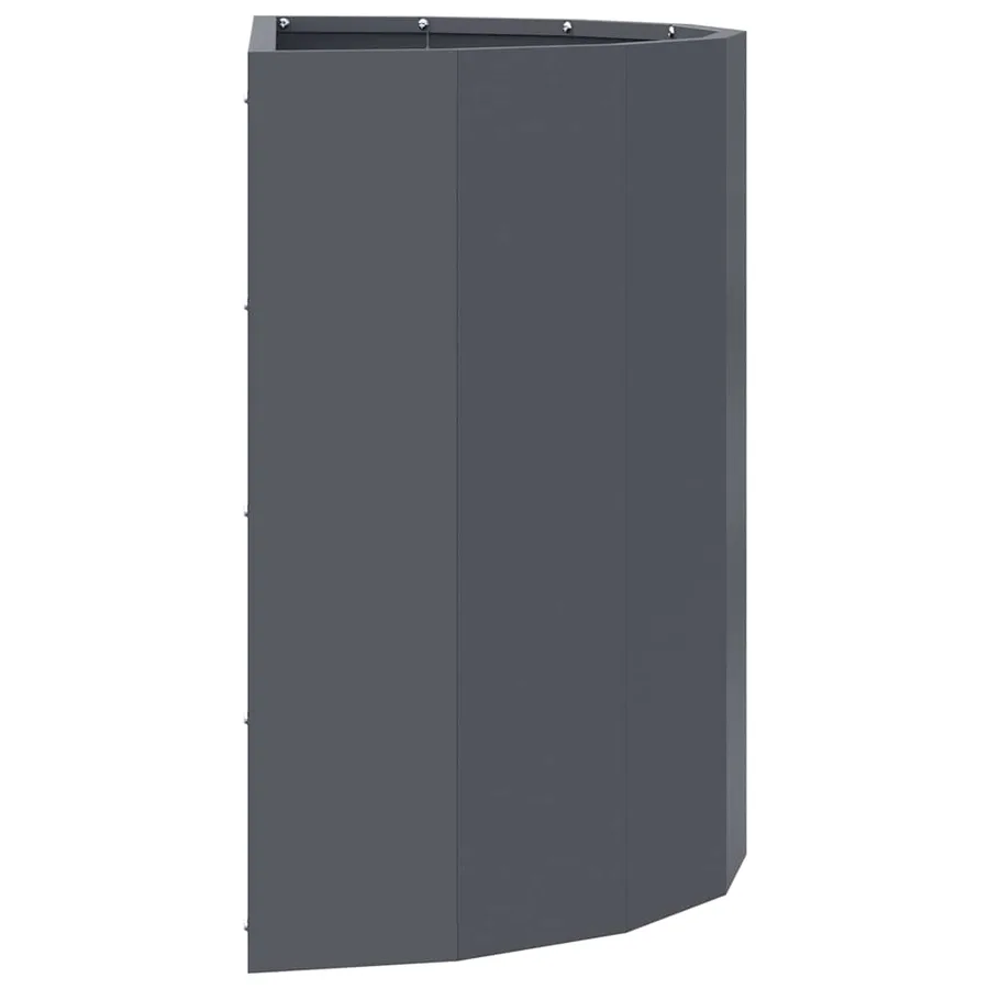 Jardinière Anthracite 60 x 30 x 50 cm Acier - 6
