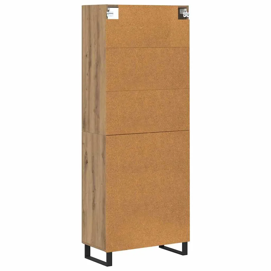 Haut Armoire 2 pcs Chêne artisanal 69,5 x 34 x 180 cm - 8