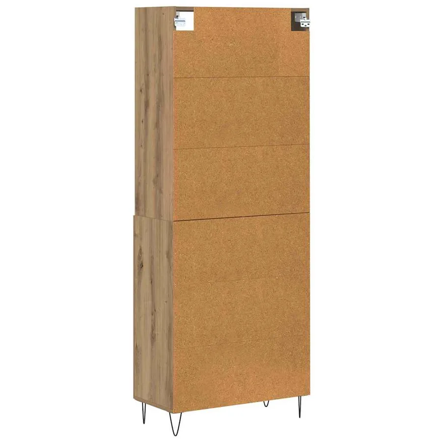Haut Armoire 2 pcs Chêne artisanal 69,5 x 34 x 180 cm - 10
