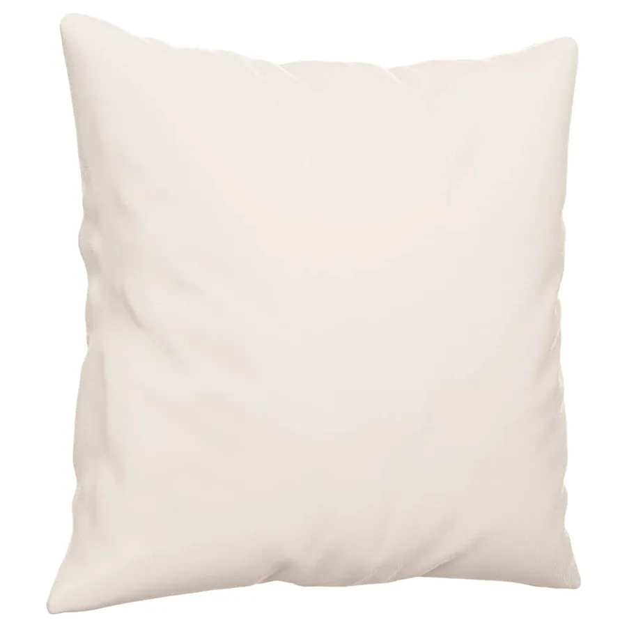 Coussins décoratifs lot de 2 Beige 40x40 cm Tissu microfibre - 3