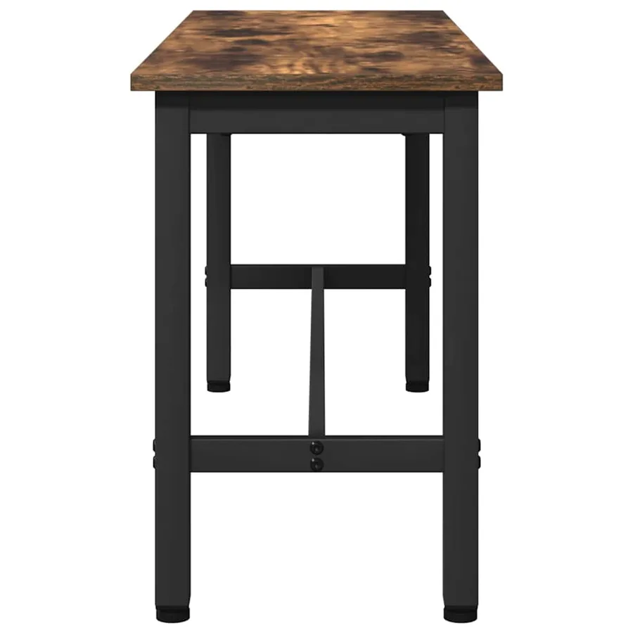 Banc de salle à manger Chêne fumé 100 x 32,5 x 48,5 cm - 5