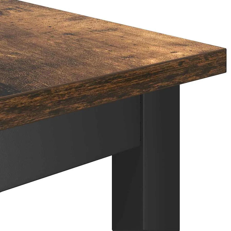 Banc de salle à manger Chêne fumé 100 x 32,5 x 48,5 cm - 6