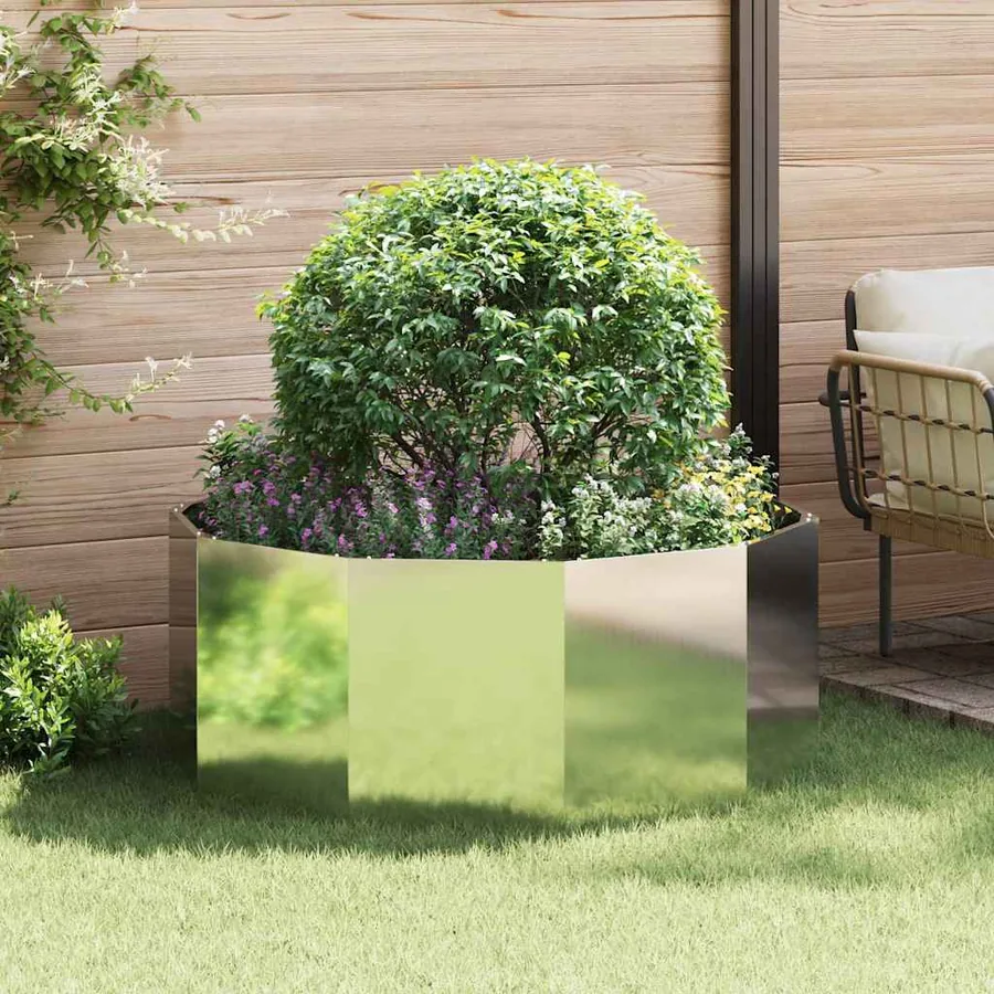 Jardinière Argent 120 x 120 x 50 cm Acier galvanisé