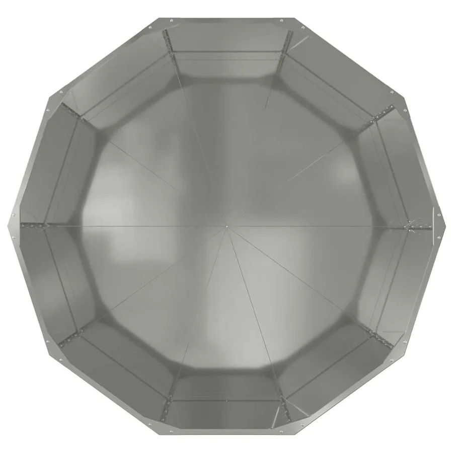 Jardinière Argent 120 x 120 x 50 cm Acier galvanisé - 6