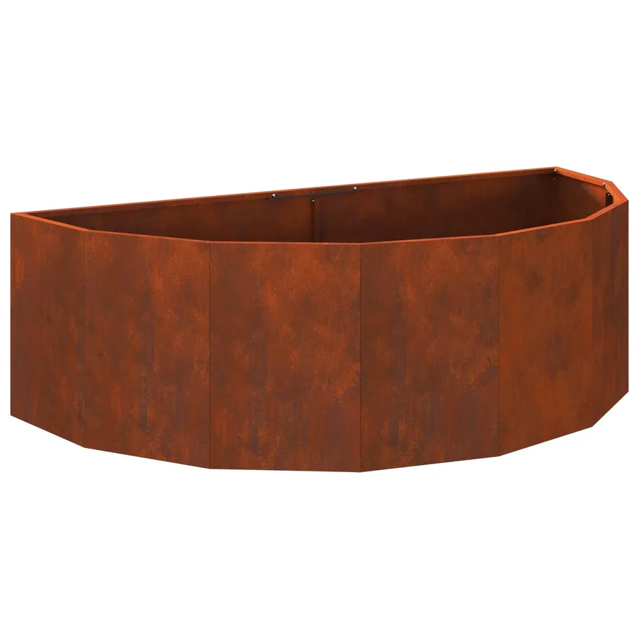 Jardinière Rouillé 120 x 60 x 35 cm Acier patiné - 2