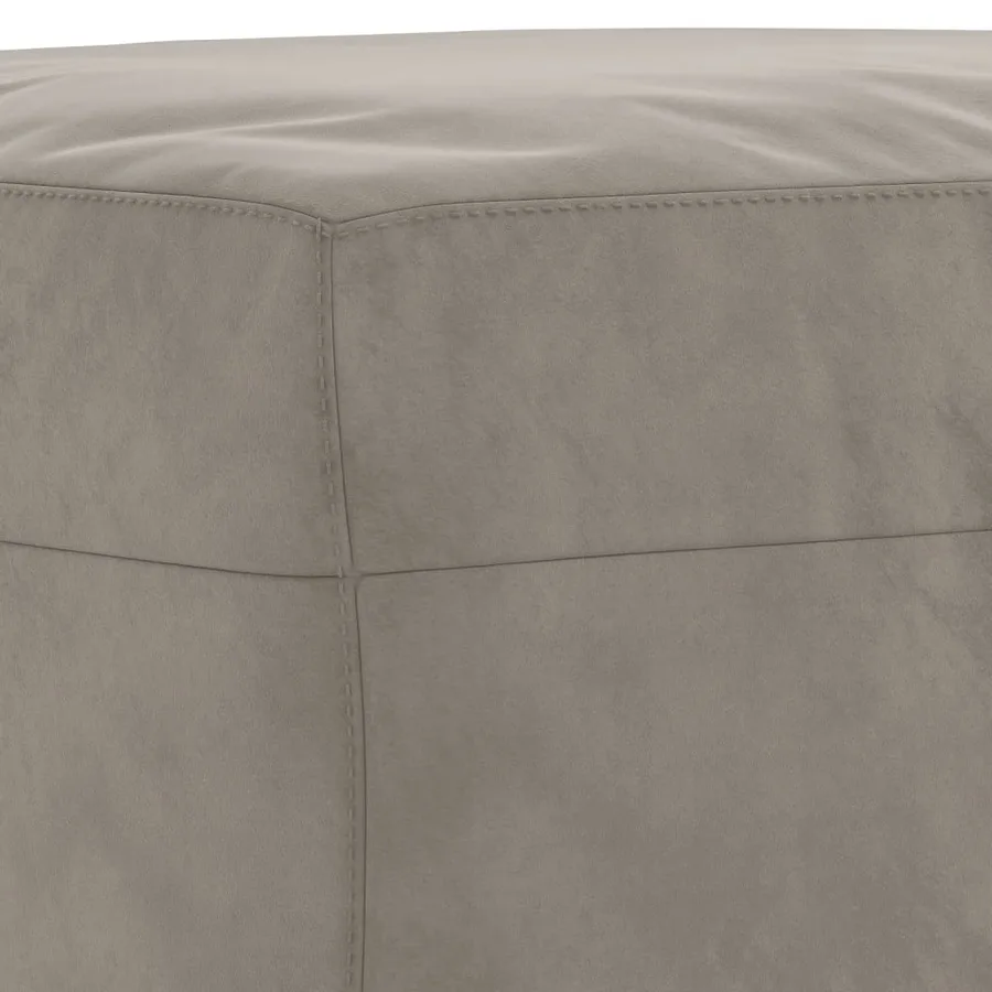 Banc Gris clair 70x35x41 cm Velours - 5