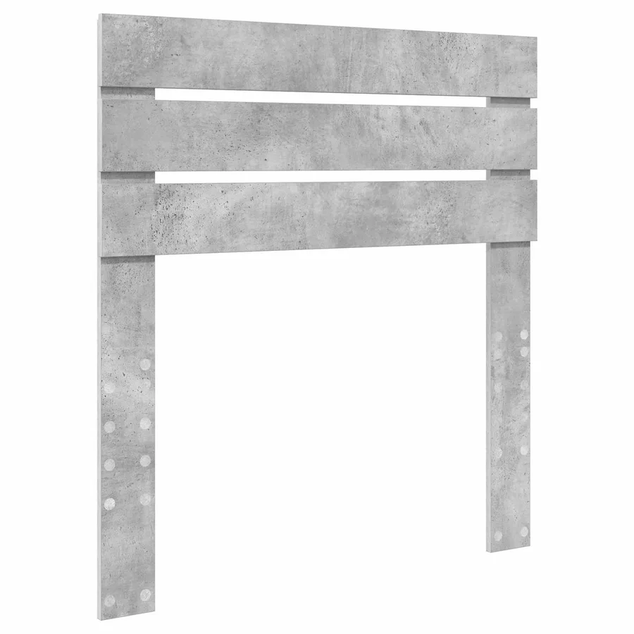 Tête de lit Gris béton Bois d'ingénierie - 2
