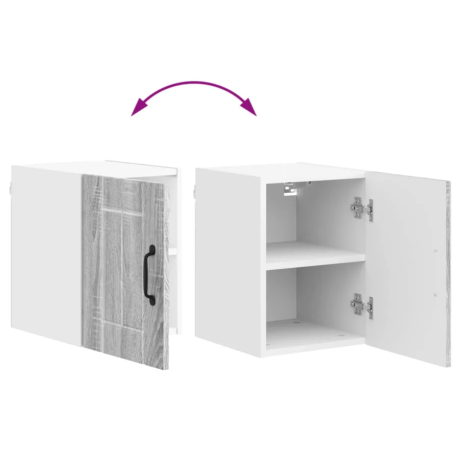 Meuble mural LUCCA 2 pcs Sonoma gris 30 x 31 x 40 cm - 12
