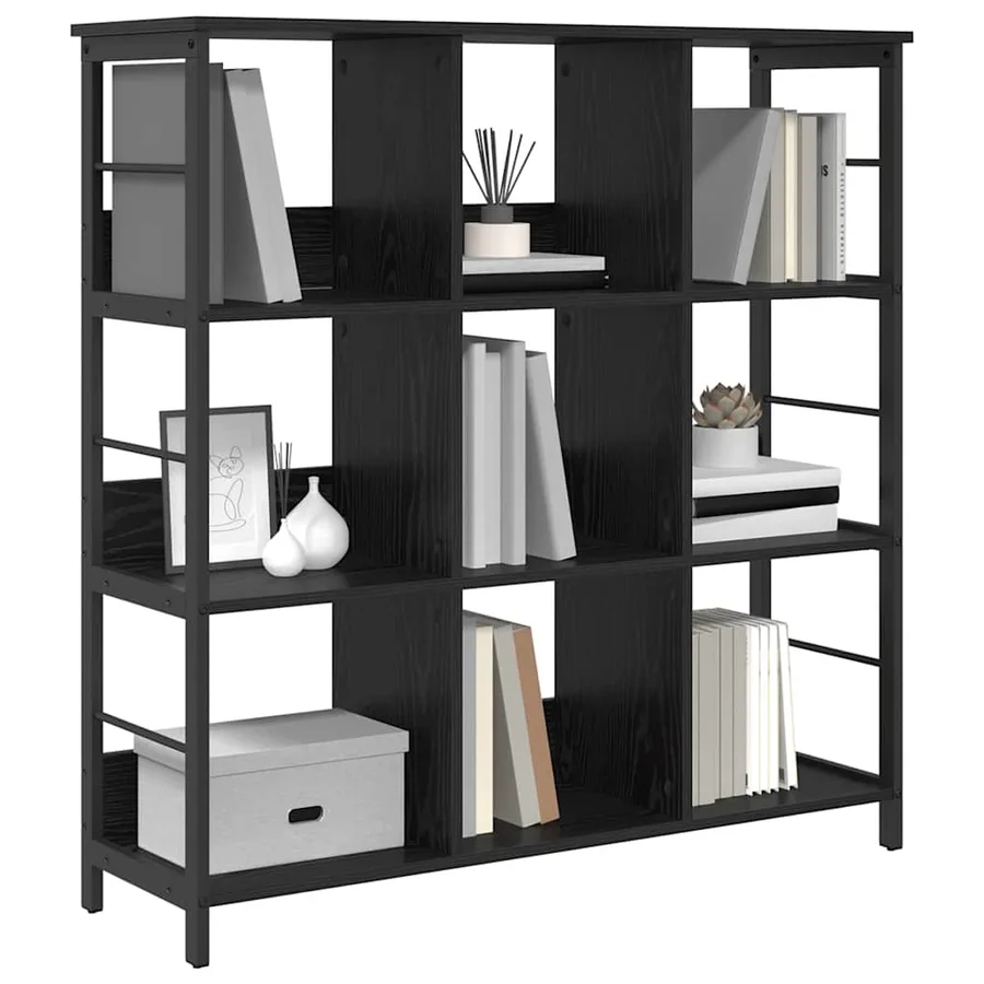 Étagère Chêne noir 102 x 32 x 104,5 cm Bois d'ingénierie - 3