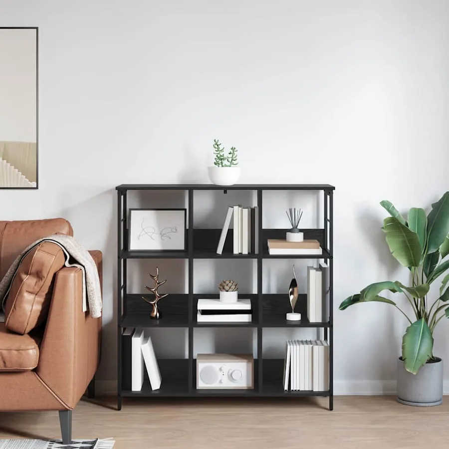 Étagère Chêne noir 102 x 32 x 104,5 cm Bois d'ingénierie - 4