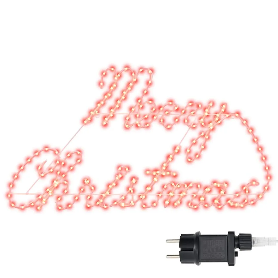 Panneau de Noël avec 216 LED Rouge 99 x 55 x 13 cm Fer - 2