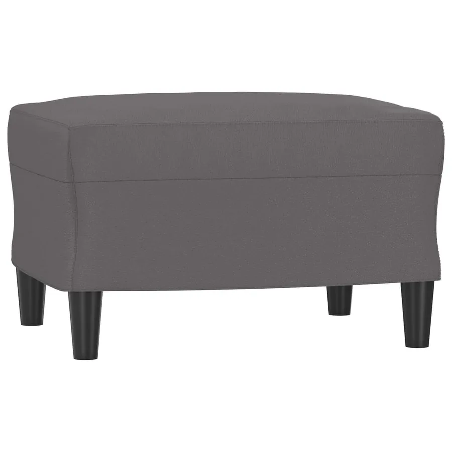 Repose-pied Gris 60x50x41 cm Similicuir - 2