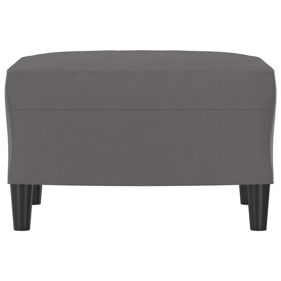 Repose-pied Gris 60x50x41 cm Similicuir - 3