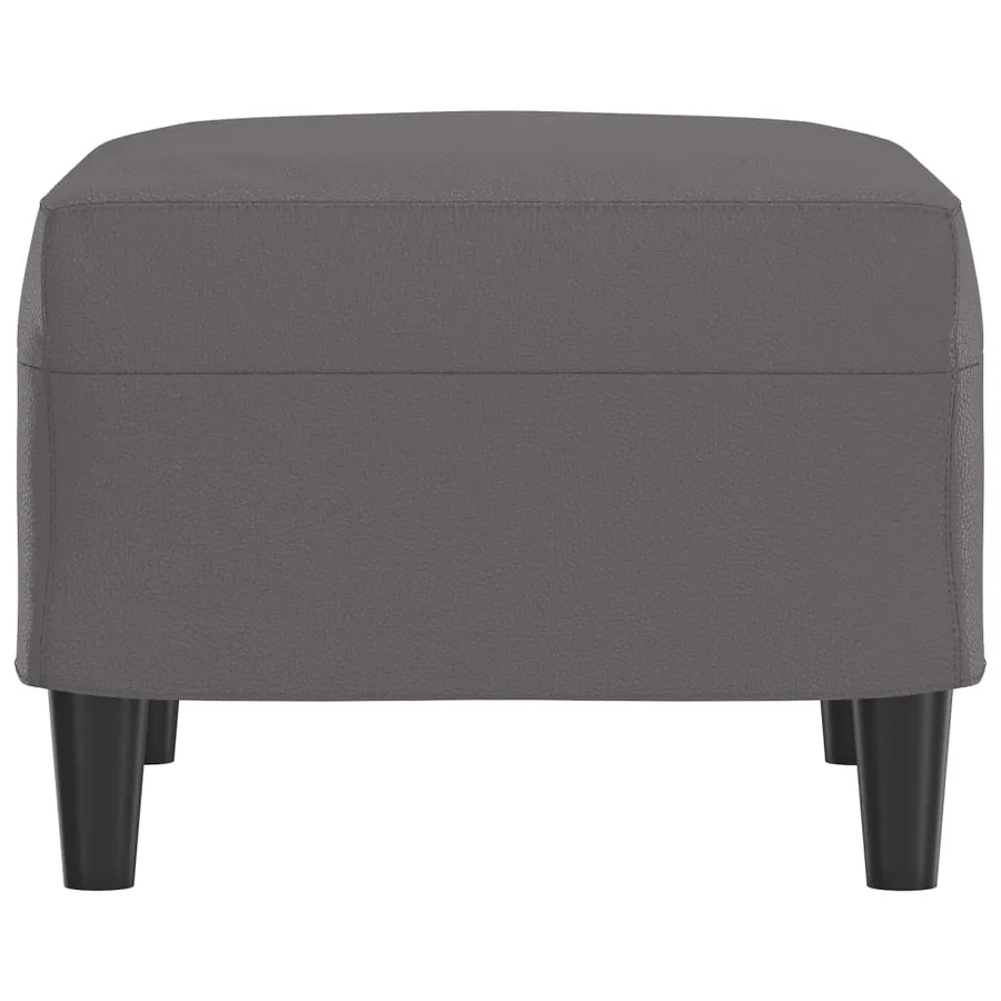 Repose-pied Gris 60x50x41 cm Similicuir - 4