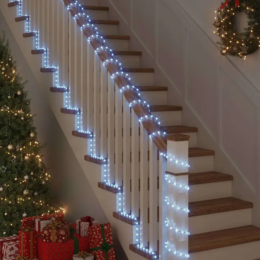 Lumière en corde avec 2400 LED Blanc Froid 100 m PVC - 3