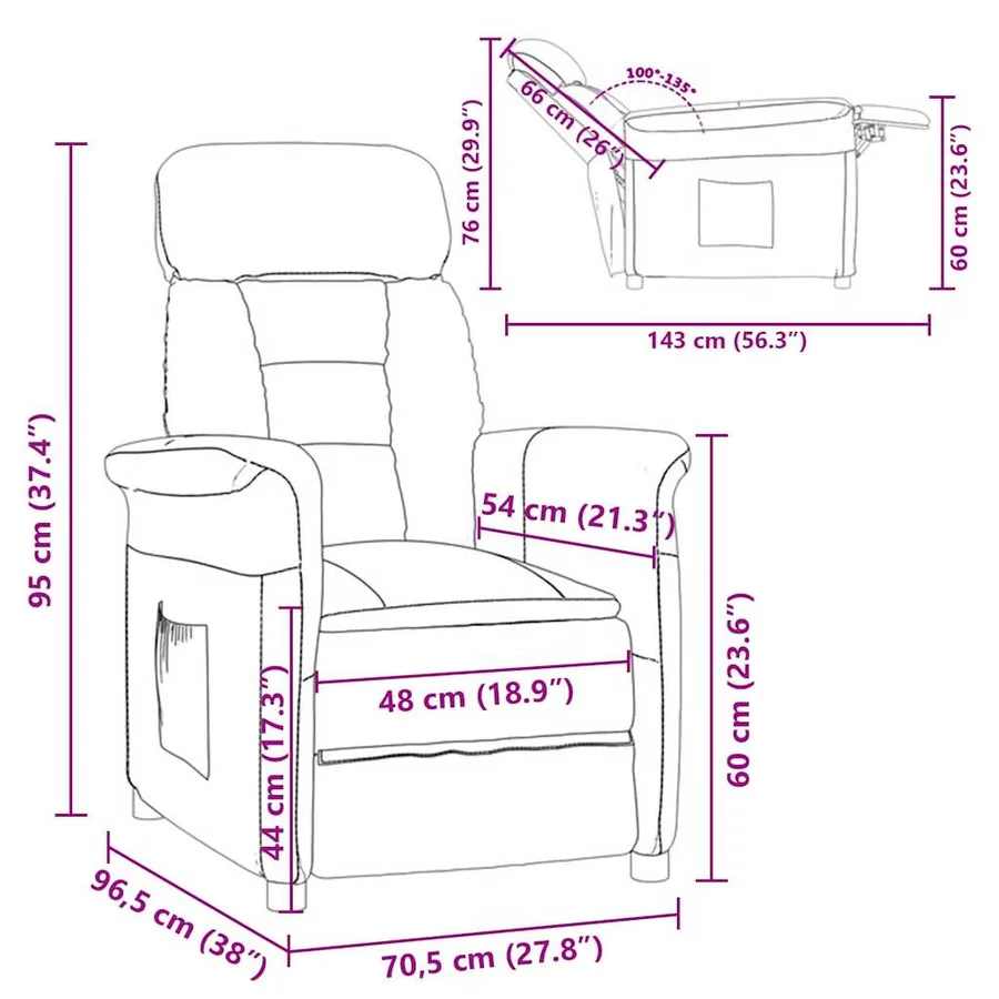 fauteuil Noir Microfibre - 6