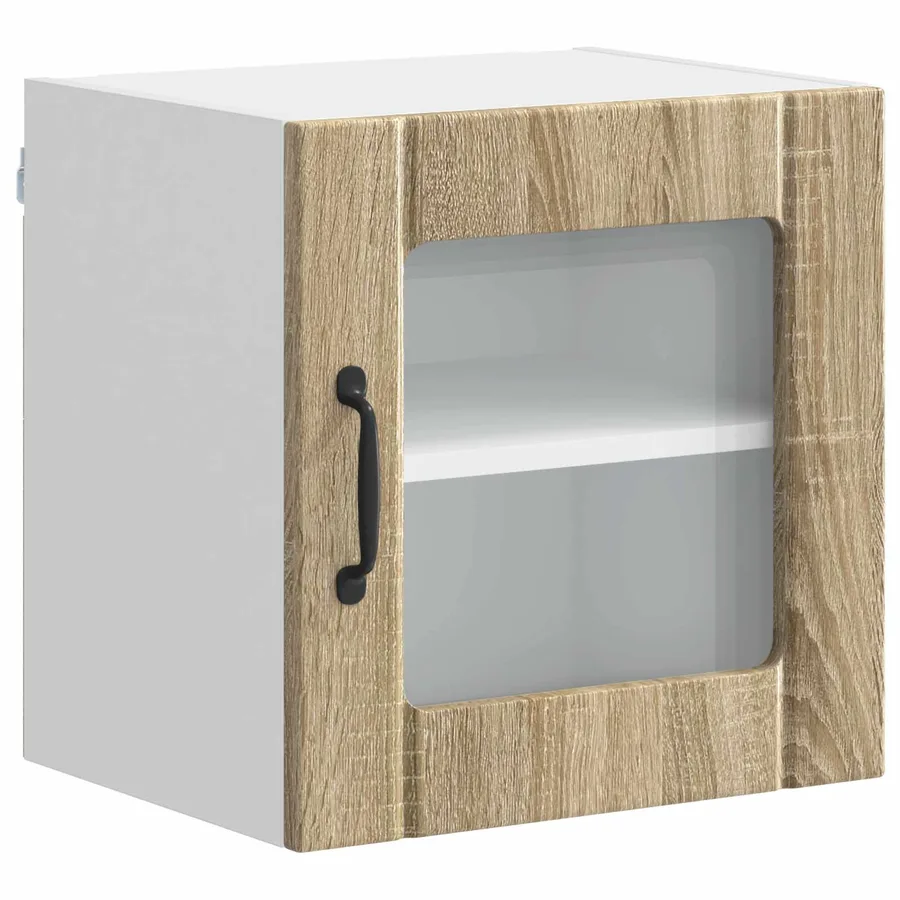 Cabinet en verre mural LUCCA Chêne Sonoma 40 x 31 x 40 cm - 2