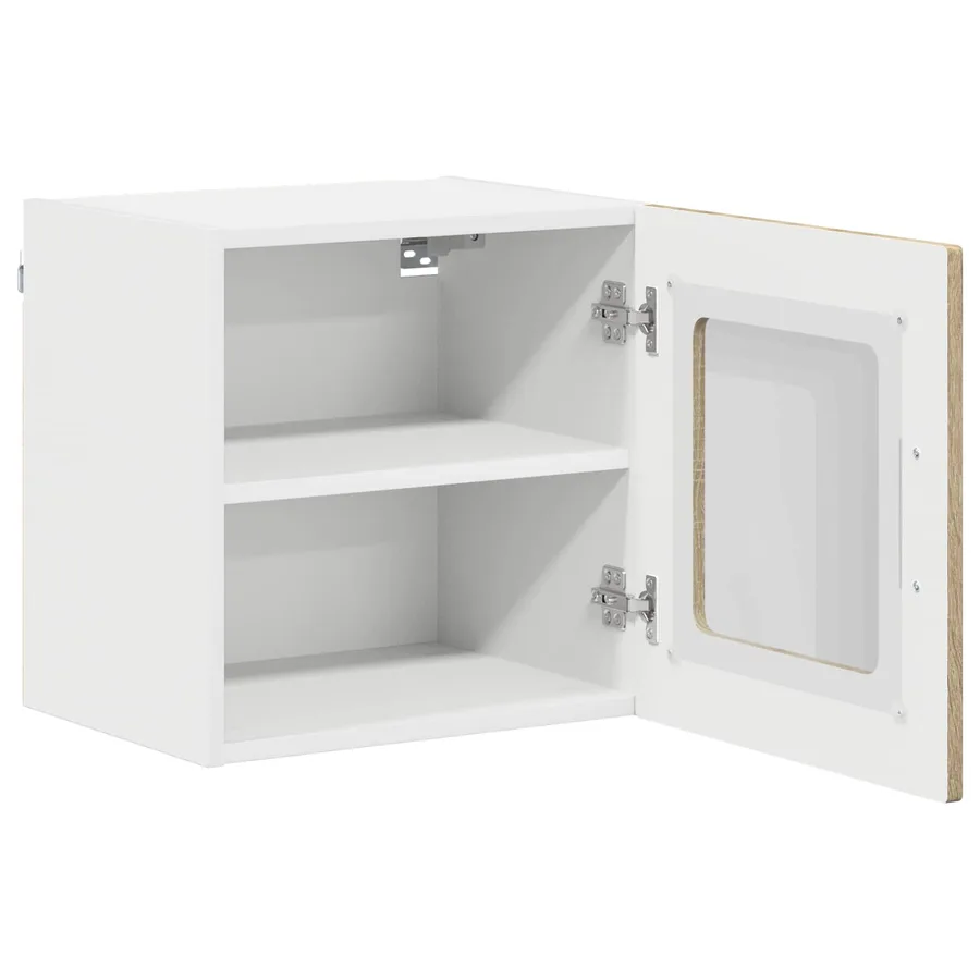 Cabinet en verre mural LUCCA Chêne Sonoma 40 x 31 x 40 cm - 5