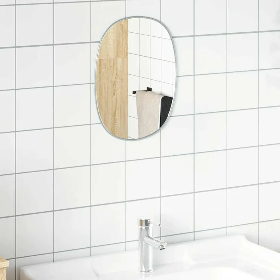 Miroir mural Argenté 30x25 cm - 3