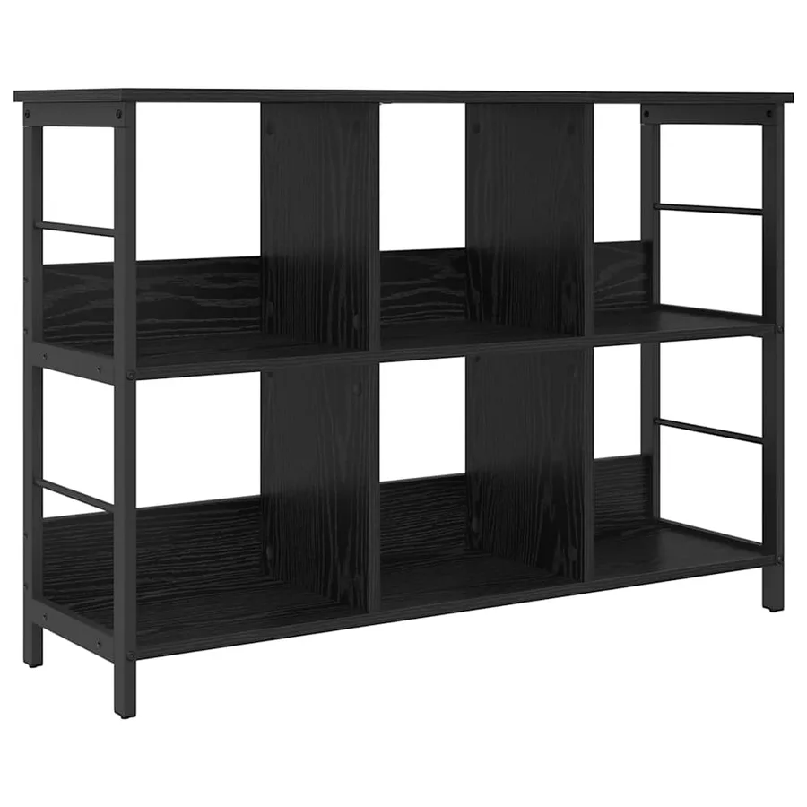 Étagère Chêne noir 102 x 32 x 72,5 cm Bois d'ingénierie - 2