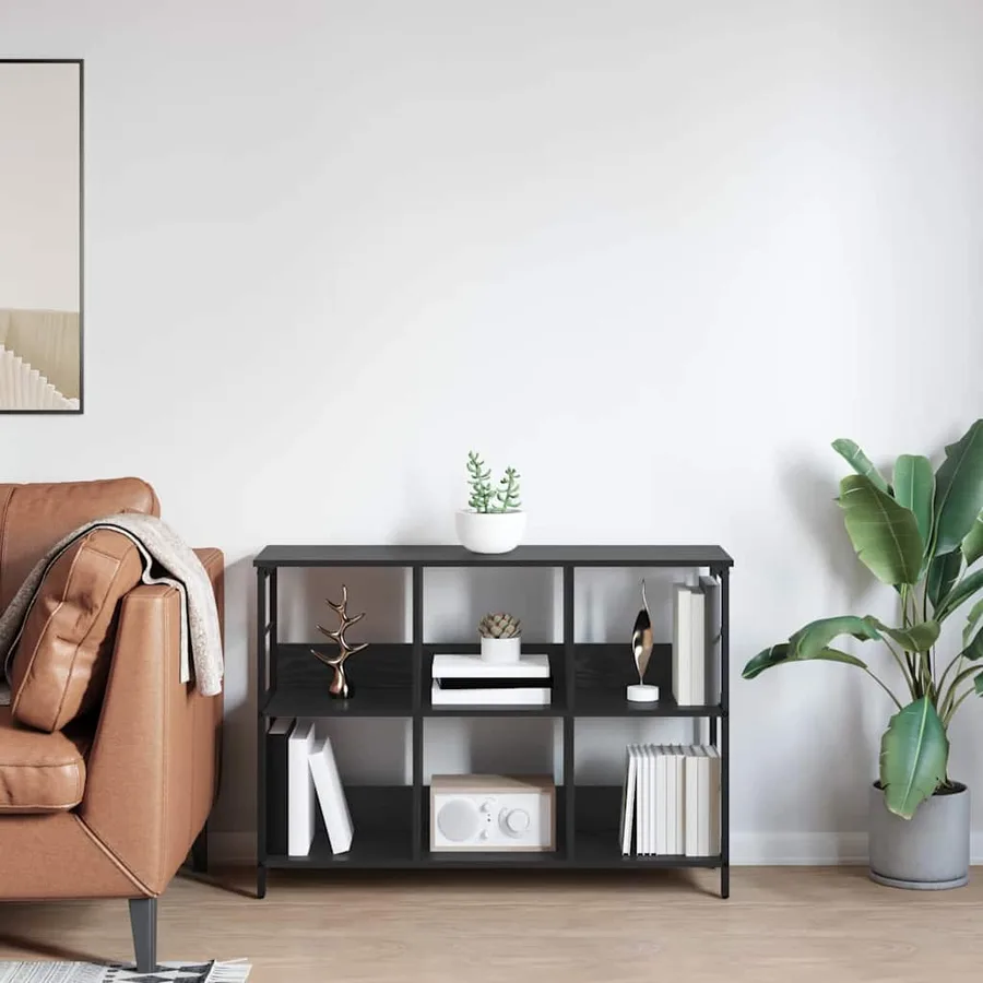 Étagère Chêne noir 102 x 32 x 72,5 cm Bois d'ingénierie - 4
