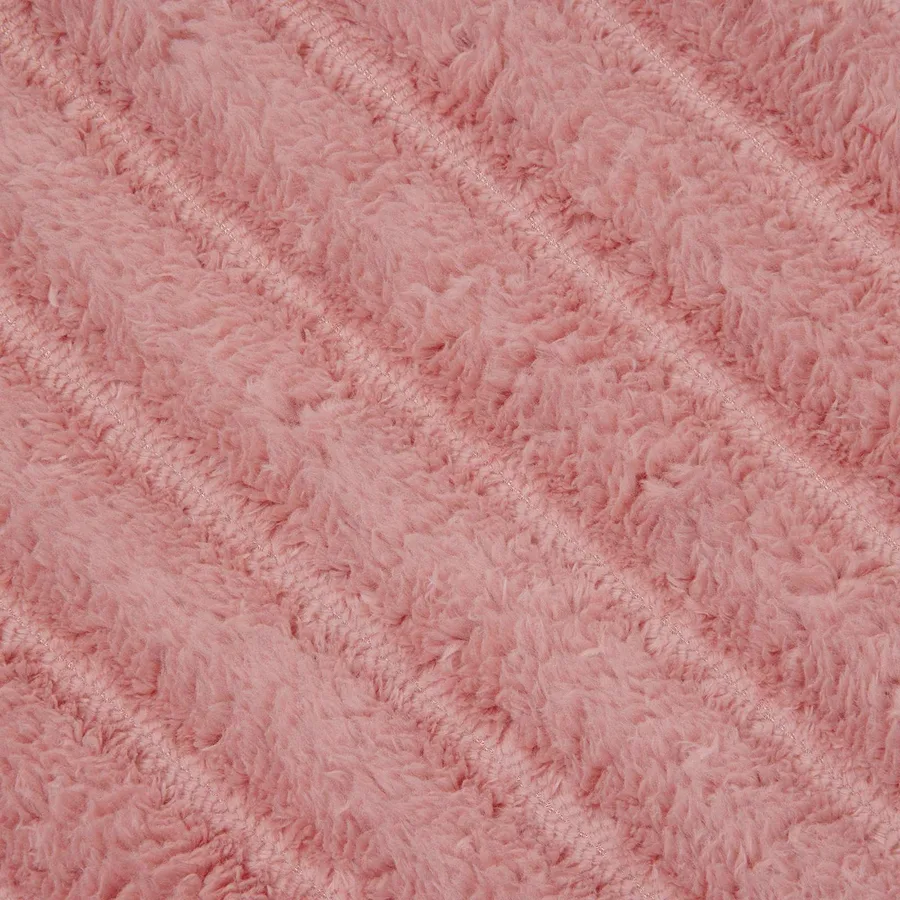 Jeté Rose 150 x 130 cm Toison - 7