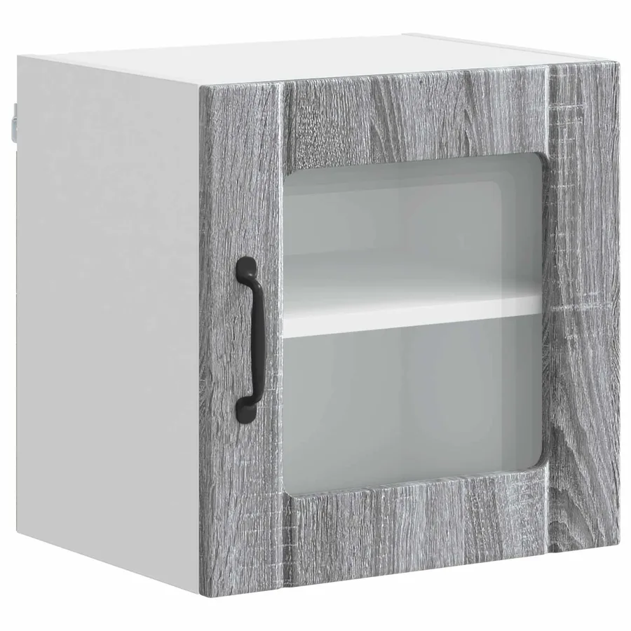 Cabinet en verre mural LUCCA Sonoma gris 40 x 31 x 40 cm - 2
