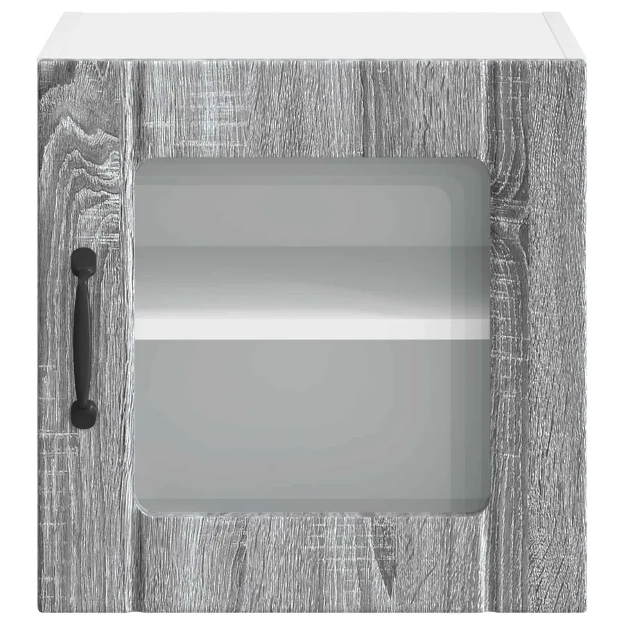 Cabinet en verre mural LUCCA Sonoma gris 40 x 31 x 40 cm - 6