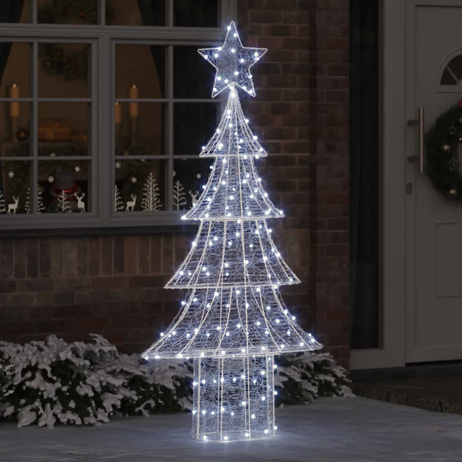 Sapin de Noël avec 240 LED Blanc froid 180 cm Acrylique