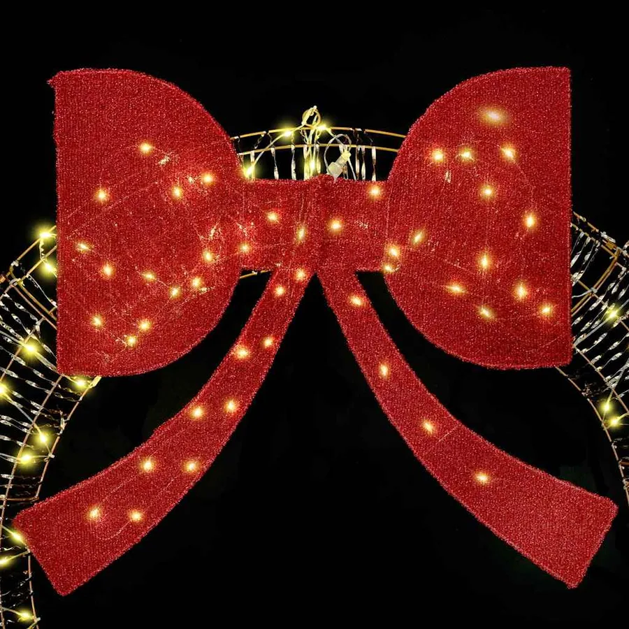 Couronne avec 150 LED Blanc chaud 121 x 121 x 10 cm PET - 7