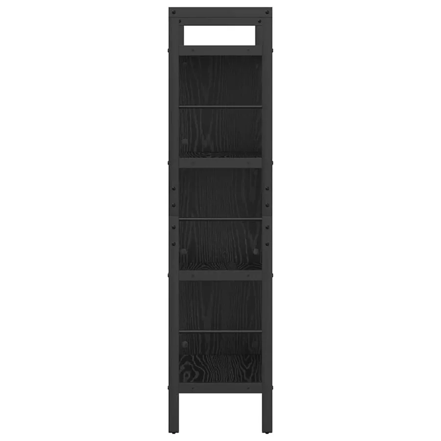 Étagère Chêne noir 75 x 30 x 123,5 cm Bois d'ingénierie - 6